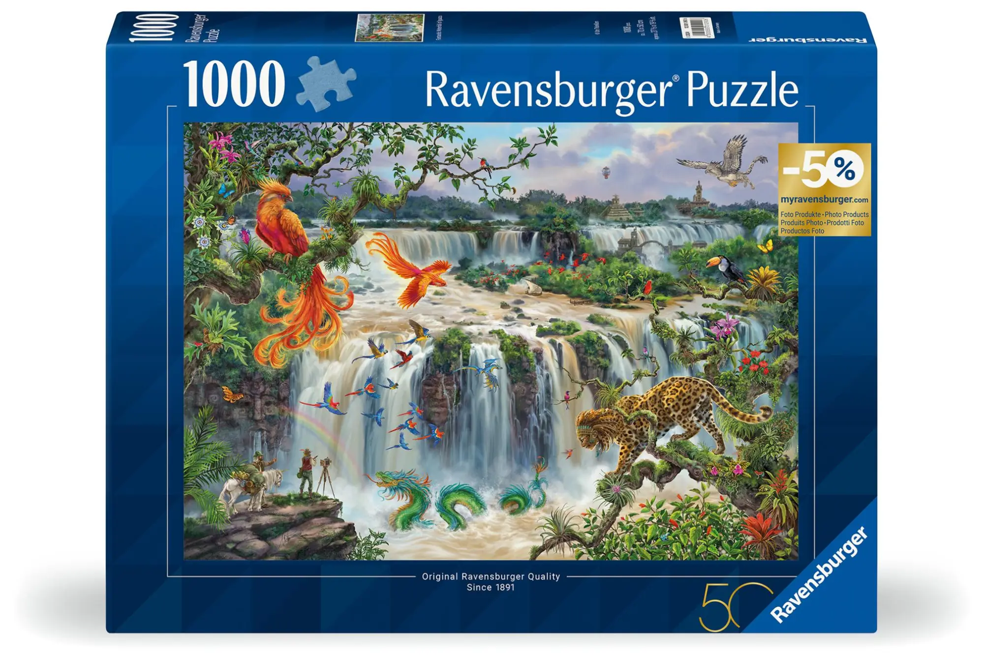 Cover: 4005555010906 | Erwachsenenpuzzle 1000 Teile - Fantastischer Wasserfall von Iguazú