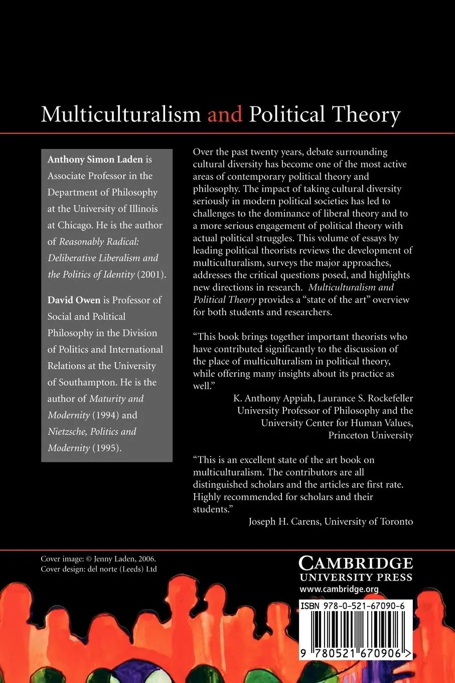 Rückseite: 9780521670906 | Multiculturalism and Political Theory | David Owen | Taschenbuch