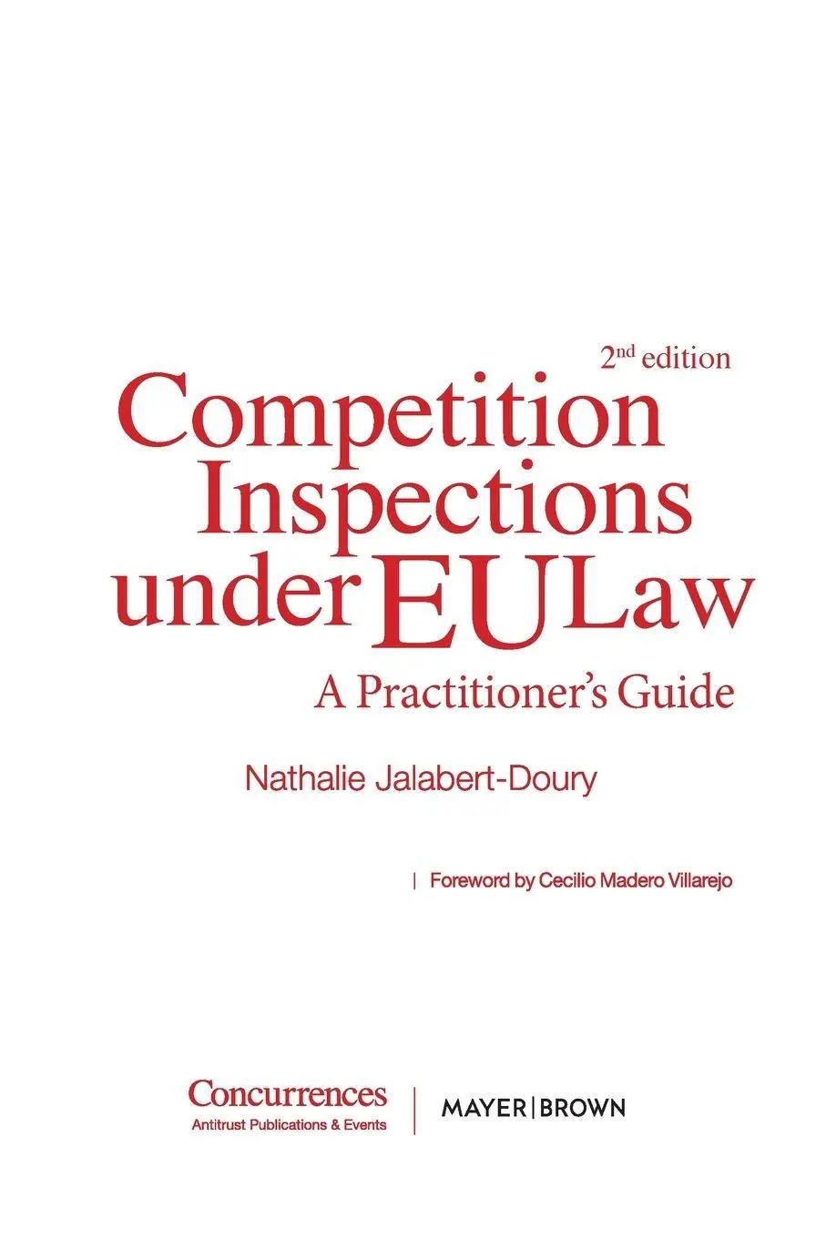 Cover: 9781954750906 | Competition Inspections under EU Law - 2nd ed. | Jalabert-Doury | Buch