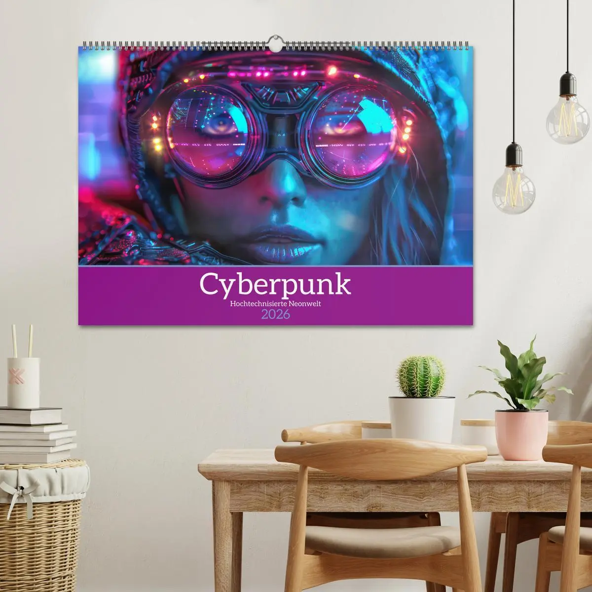 Bild: 9783457400906 | Cyberpunk - Hochtechnisierte Neonwelt (Wandkalender 2026 DIN A2...