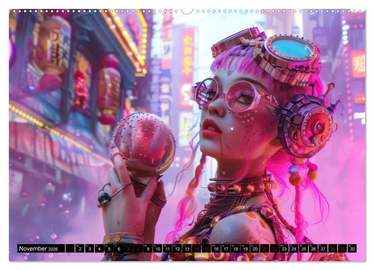 Bild: 9783457400906 | Cyberpunk - Hochtechnisierte Neonwelt (Wandkalender 2026 DIN A2...