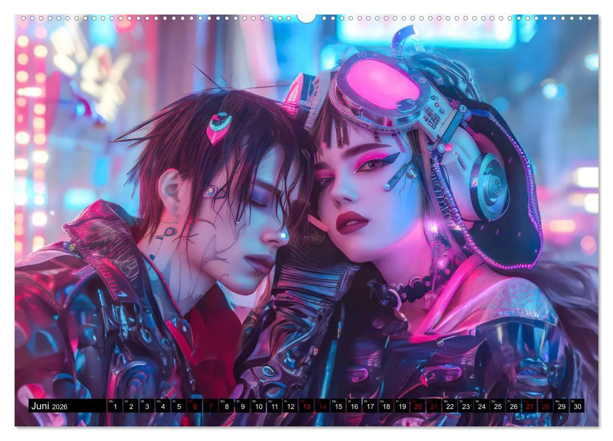 Bild: 9783457400906 | Cyberpunk - Hochtechnisierte Neonwelt (Wandkalender 2026 DIN A2...
