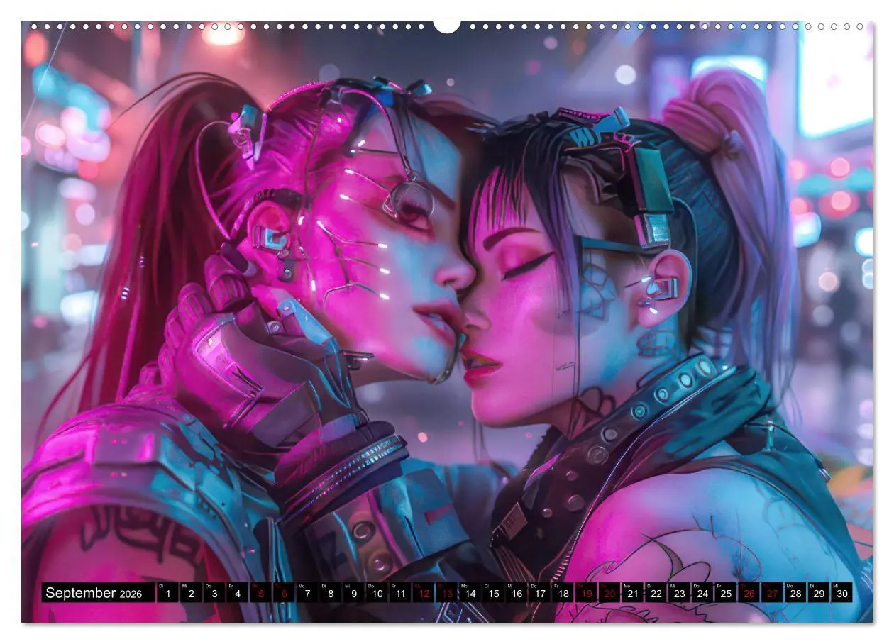 Bild: 9783457400906 | Cyberpunk - Hochtechnisierte Neonwelt (Wandkalender 2026 DIN A2...