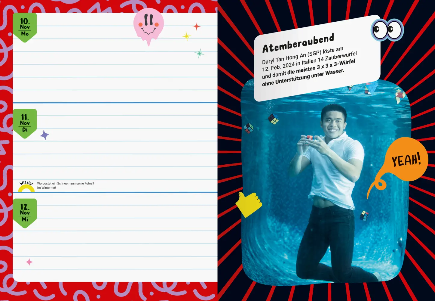 Bild: 9783473480906 | Guinness World Records - Schulplaner 2025/2026 | Buch | 160 S. | 2025