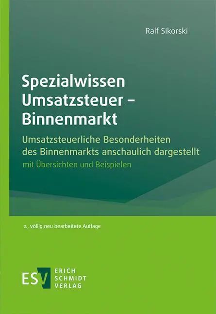 Cover: 9783503240906 | Spezialwissen Umsatzsteuer - Binnenmarkt | Ralf Sikorski | Taschenbuch