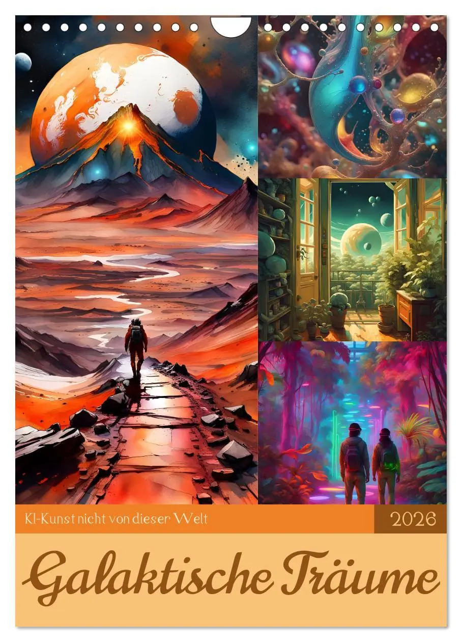 Cover: 9783516280906 | Galaktische Träume (Wandkalender 2026 DIN A4 hoch), CALVENDO...