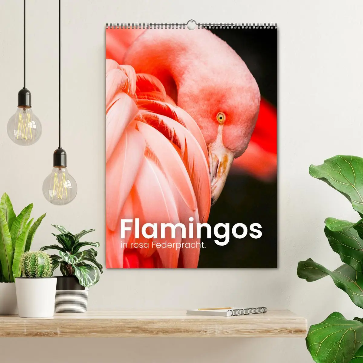 Bild: 9783516350906 | Flamingos in rosa Federpracht. (Wandkalender 2026 DIN A2 hoch),...