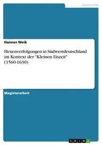 Cover: 9783656490906 | Hexenverfolgungen in Südwestdeutschland im Kontext der "Kleinen...