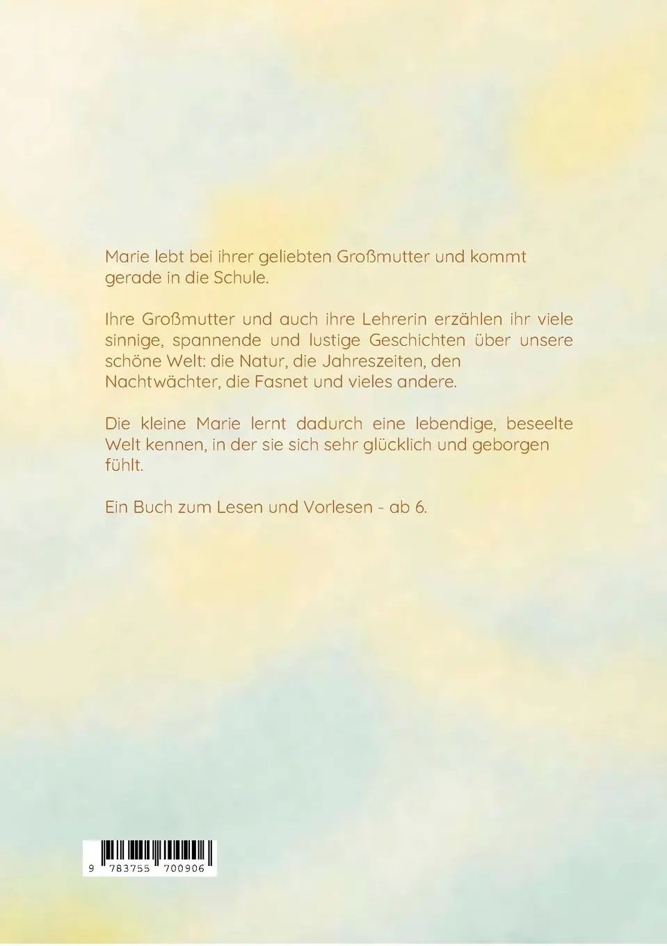 Rückseite: 9783755700906 | Maries wundervolle Welt | Geschichten zum Lesen und Vorlesen | Platz