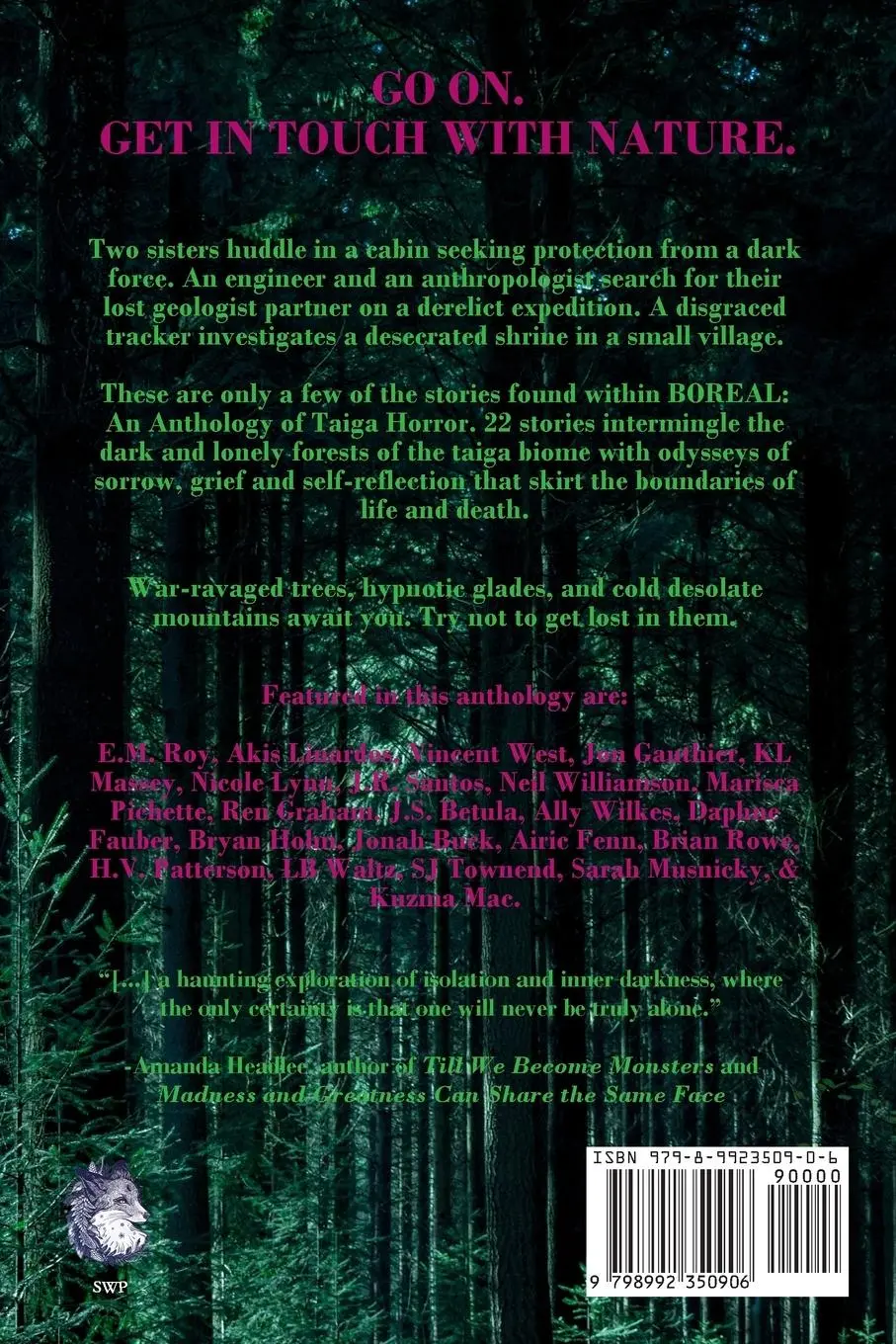 Rückseite: 9798992350906 | BOREAL | An Anthology of Taiga Horror | Katherine Silva | Taschenbuch