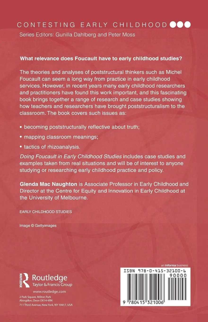 Rückseite: 9780415321006 | Doing Foucault in Early Childhood Studies | Glenda Mac Naughton | Buch