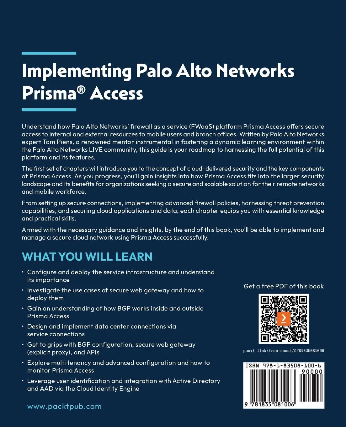 Rückseite: 9781835081006 | Implementing Palo Alto Networks Prisma® Access | 'Reaper' | Buch