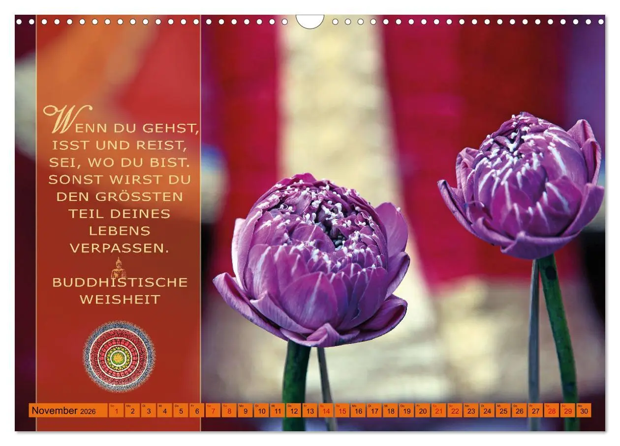 Bild: 9783457531006 | Unterwegs zur Erleuchtung Buddhistische Weisheiten (Wandkalender...