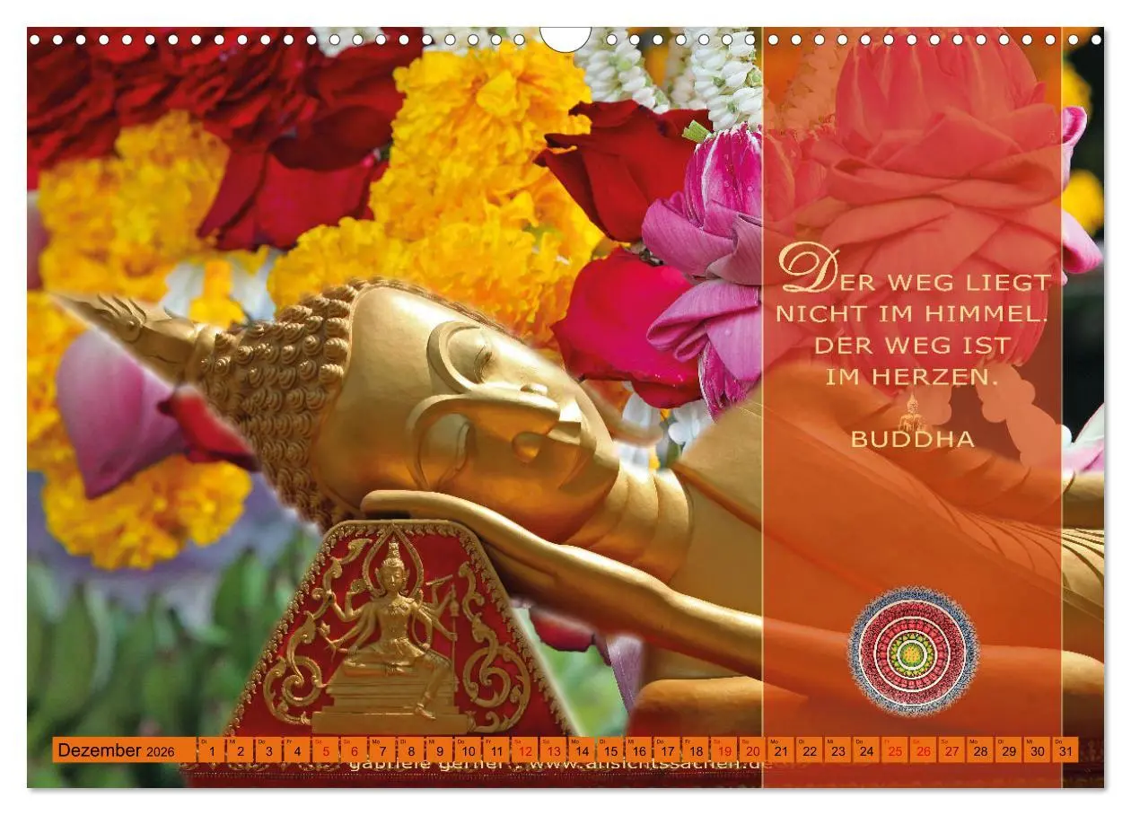 Bild: 9783457531006 | Unterwegs zur Erleuchtung Buddhistische Weisheiten (Wandkalender...