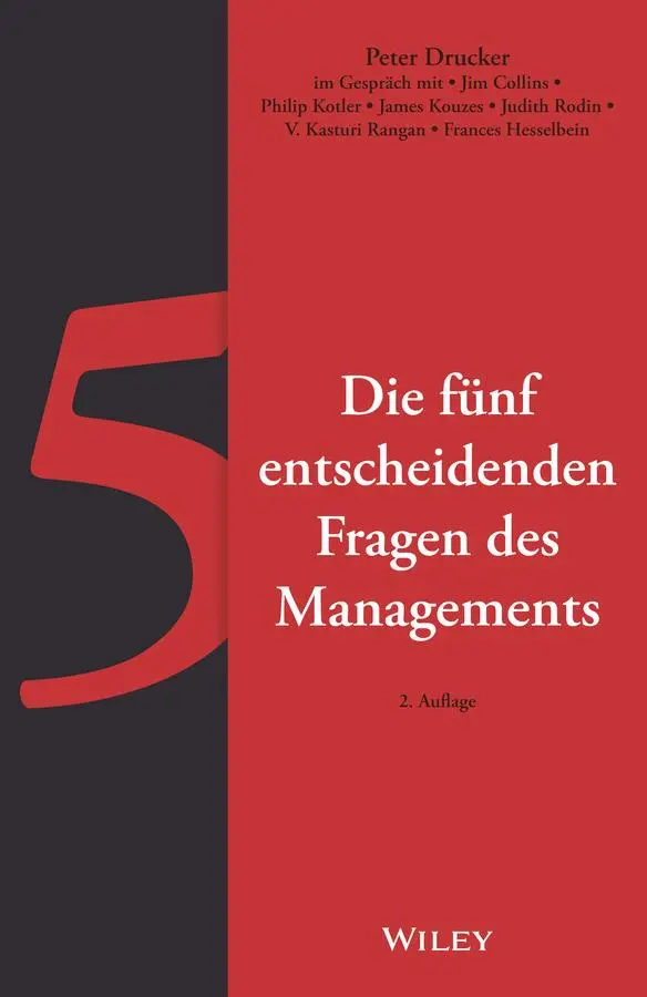 Cover: 9783527511006 | Die fünf entscheidenden Fragen des Managements | Peter F. Drucker