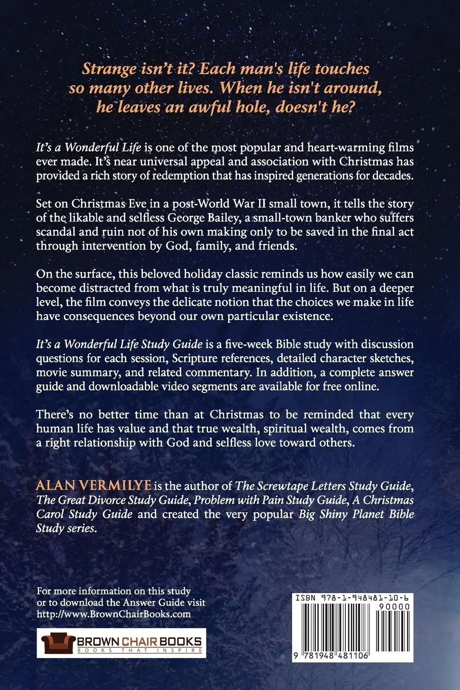 Rückseite: 9781948481106 | It's a Wonderful Life | Alan D Vermilye | Taschenbuch | Englisch