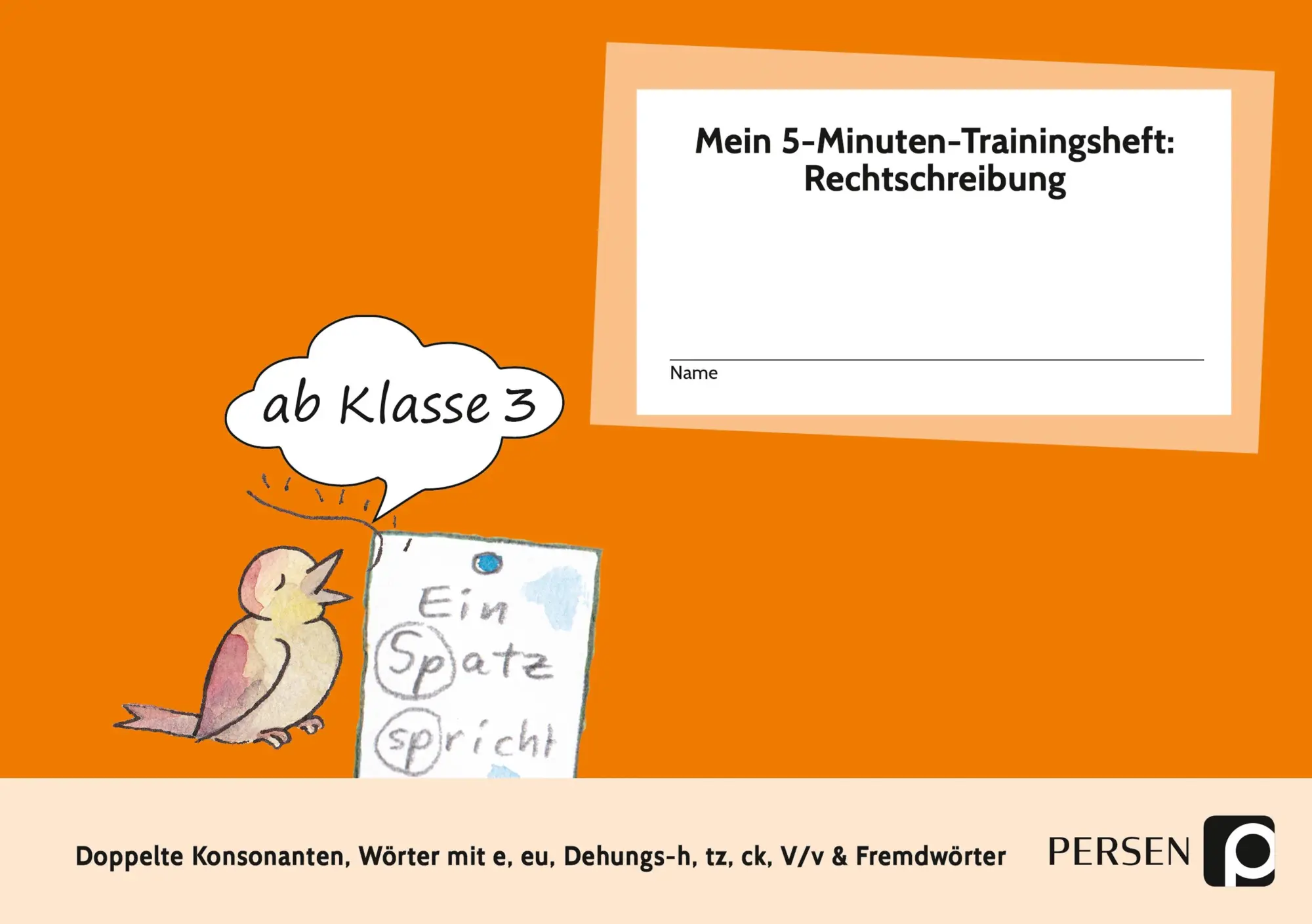 Cover: 9783403201106 | Mein 5-Min-Trainingsheft: Rechtschreibung 2 | Karin Hohmann | 72 S.
