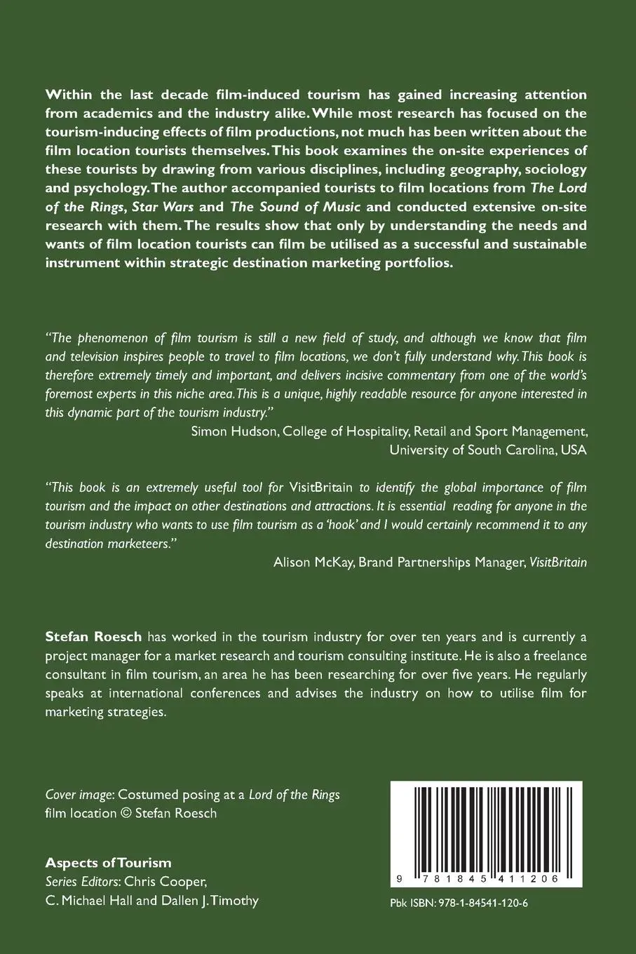 Rückseite: 9781845411206 | The Experiences of Film Location Tourists | Stefan Roesch | Buch