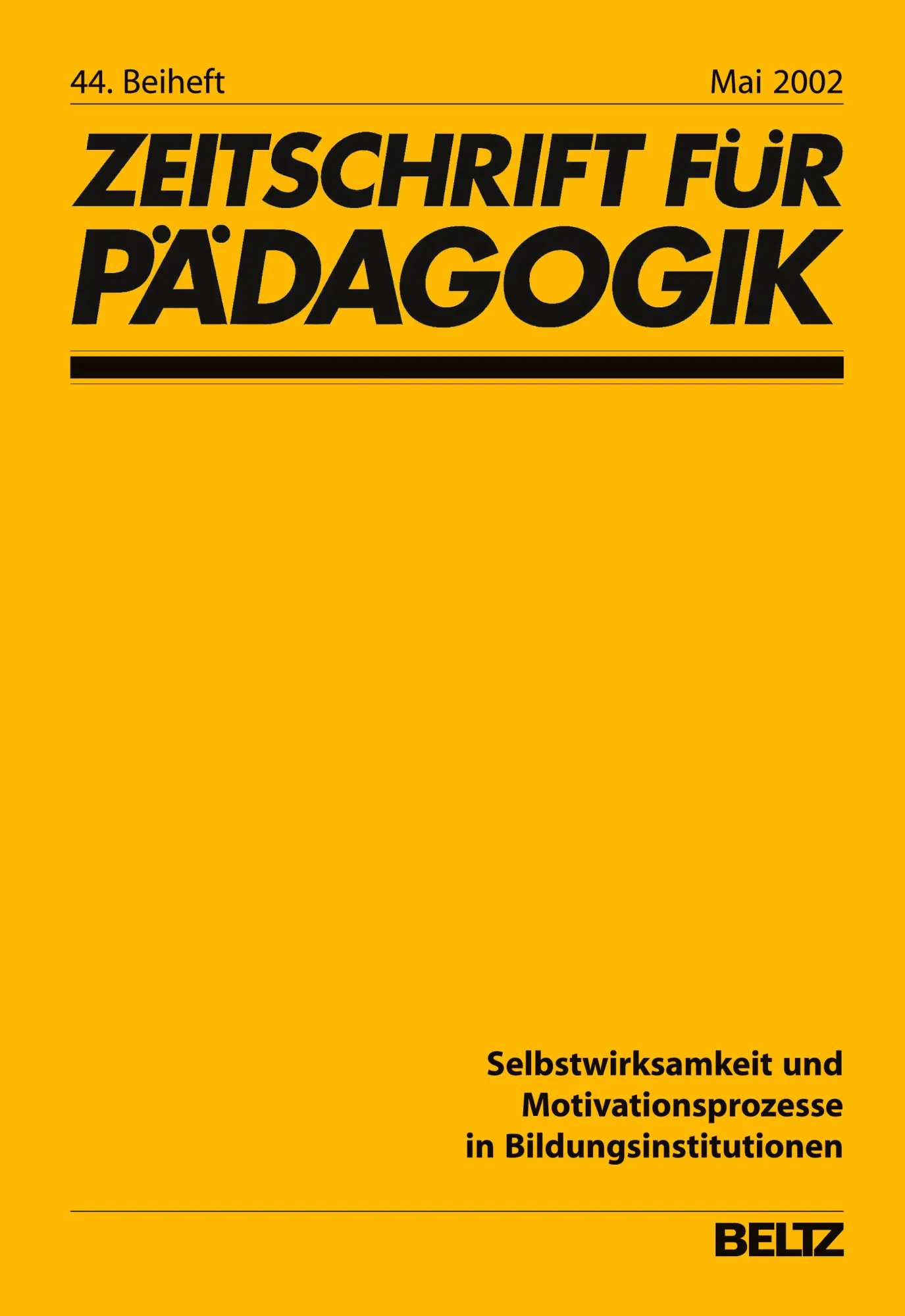 Cover: 9783407321206 | Selbstwirksamkeit und Motivationsprozesse in Bildungsinstitutionen