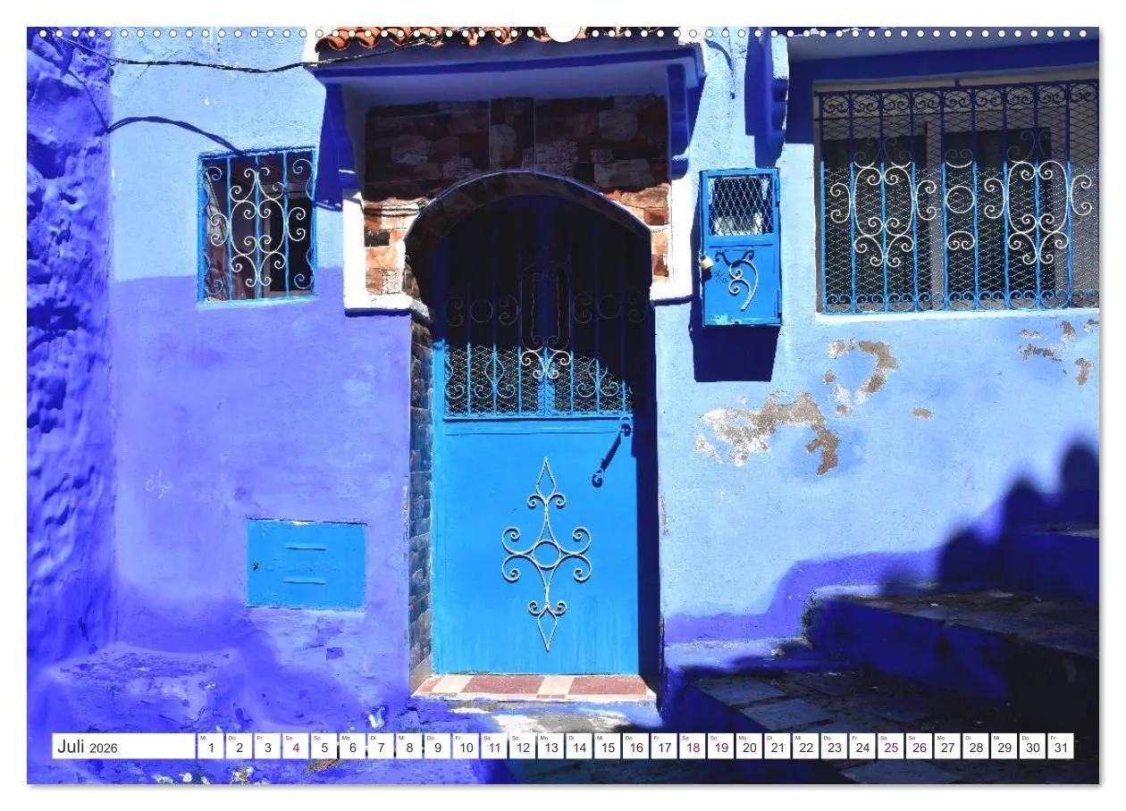 Bild: 9783457821206 | Chefchaouen - Blue Details (Wandkalender 2026 DIN A2 quer),...