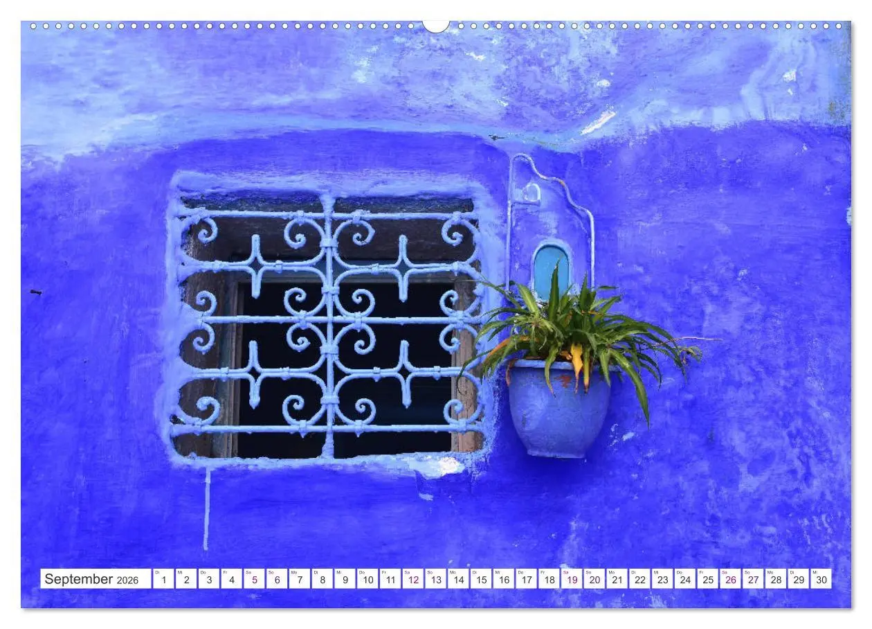 Bild: 9783457821206 | Chefchaouen - Blue Details (Wandkalender 2026 DIN A2 quer),...
