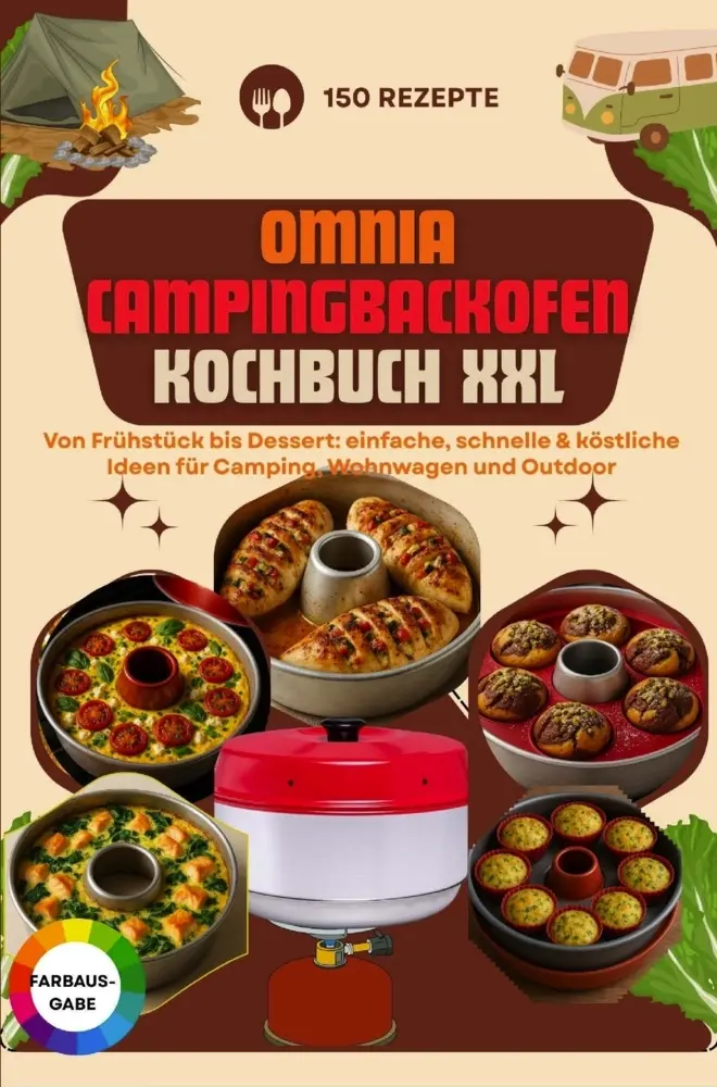 Cover: 9789403831206 | Omnia Campingbackofen Kochbuch XXL - 150 Rezepte: Von Frühstück bis...