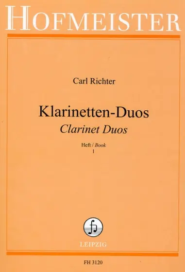 Cover: 9790203431206 | Klarinetten-Duos 1 | Carl Richter | Broschüre | 39 S. | Deutsch