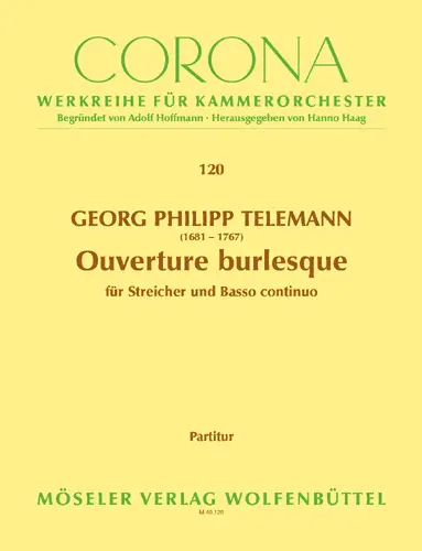 Cover: 9790203741206 | Ouverture burlesque B-Dur TWV 55:B8 | Georg Philipp Telemann