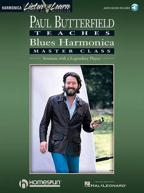 Cover: 9780793581306 | Paul Butterfield - Blues Harmonica Master Class Book/Online Audio