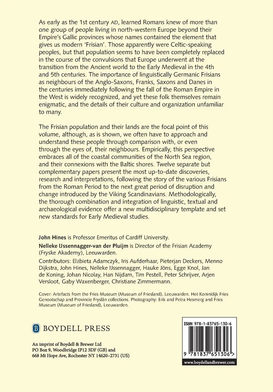 Rückseite: 9781837651306 | Frisians and their North Sea Neighbours | John Hines (u. a.) | Buch