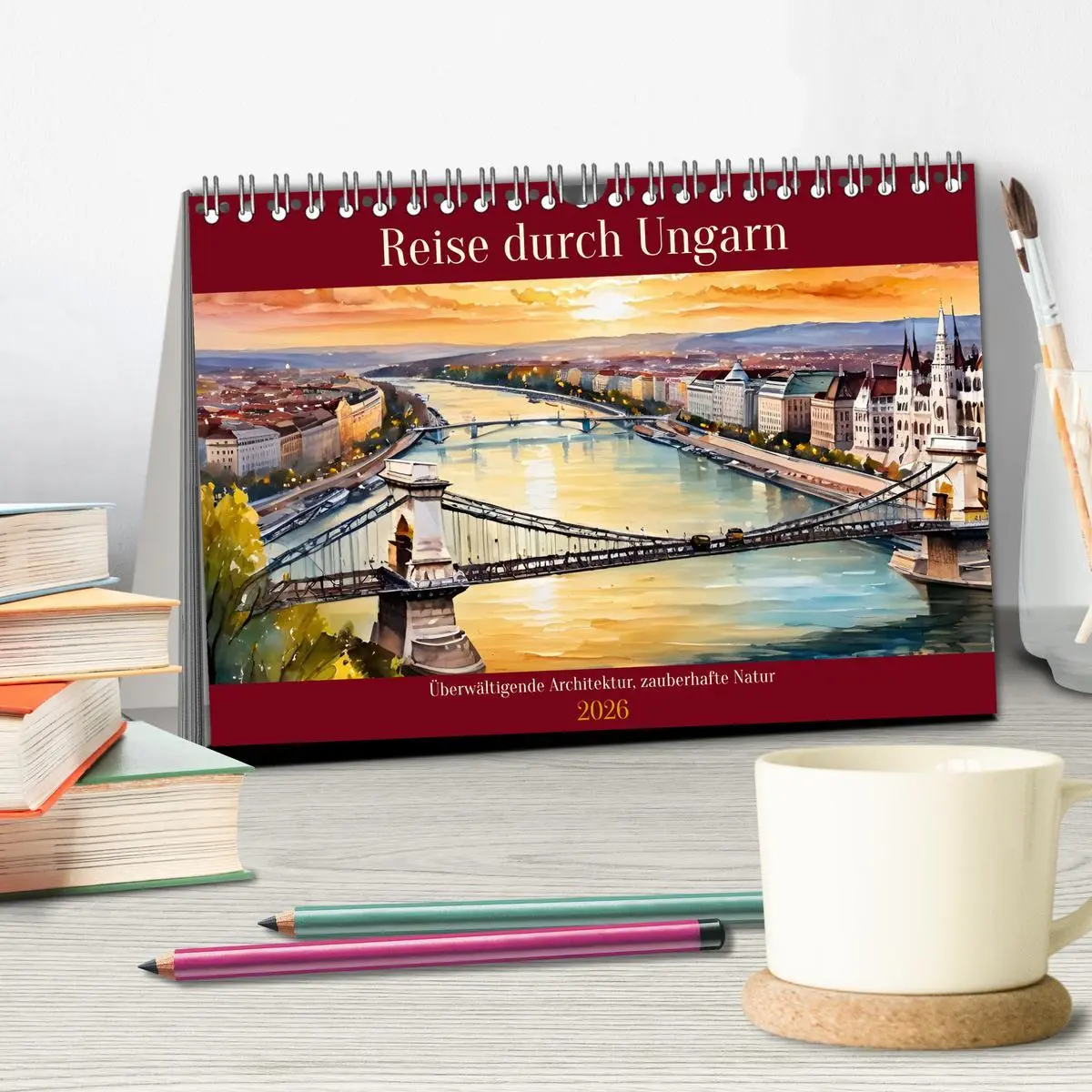 Bild: 9783457361306 | Reise durch Ungarn (Tischkalender 2026 DIN A5 quer), CALVENDO...