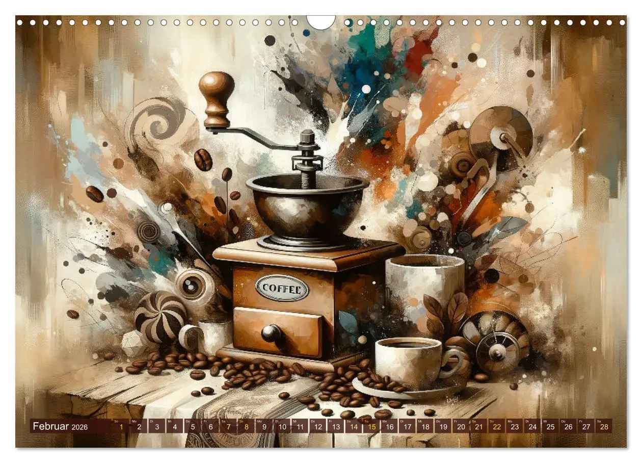Bild: 9783457431306 | Kaffee &amp; Kunst: Ein Kalender für Genießer (Wandkalender 2026 DIN A3...