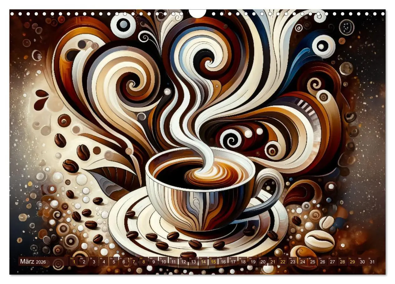 Bild: 9783457431306 | Kaffee &amp; Kunst: Ein Kalender für Genießer (Wandkalender 2026 DIN A3...