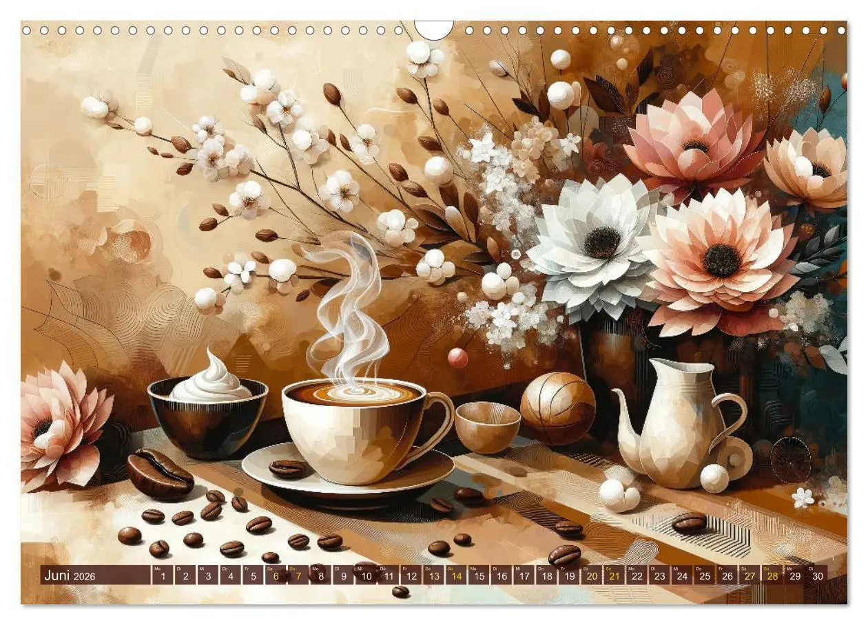 Bild: 9783457431306 | Kaffee &amp; Kunst: Ein Kalender für Genießer (Wandkalender 2026 DIN A3...