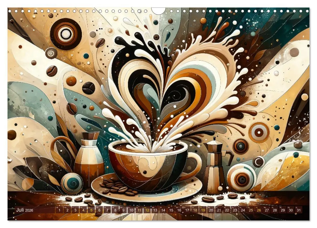 Bild: 9783457431306 | Kaffee &amp; Kunst: Ein Kalender für Genießer (Wandkalender 2026 DIN A3...