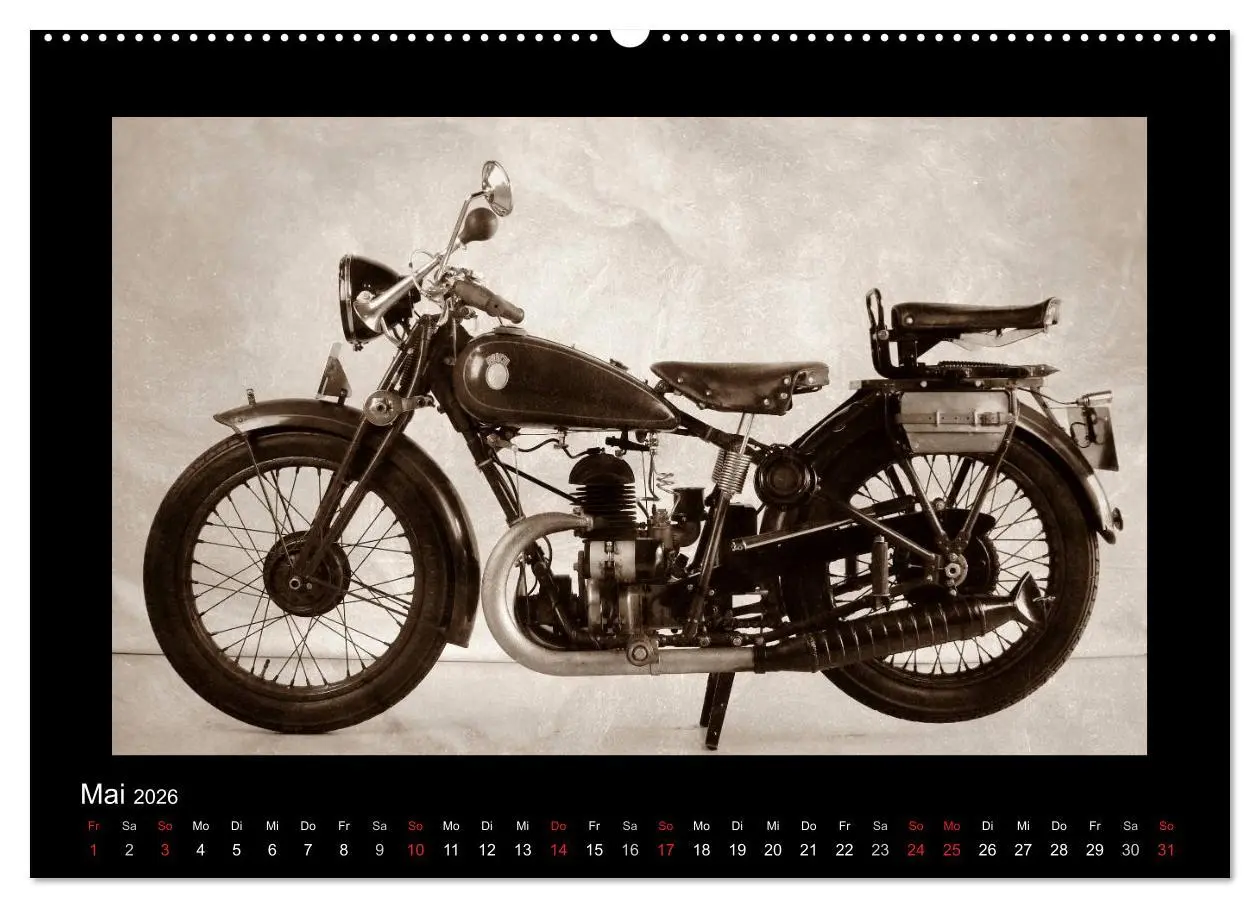 Bild: 9783516141306 | Motorrad Oldtimer aus Österreich (Wandkalender 2026 DIN A2 quer),...