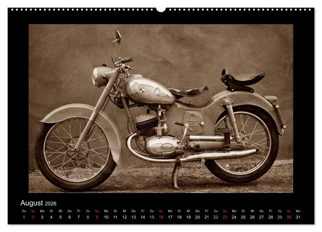 Bild: 9783516141306 | Motorrad Oldtimer aus Österreich (Wandkalender 2026 DIN A2 quer),...