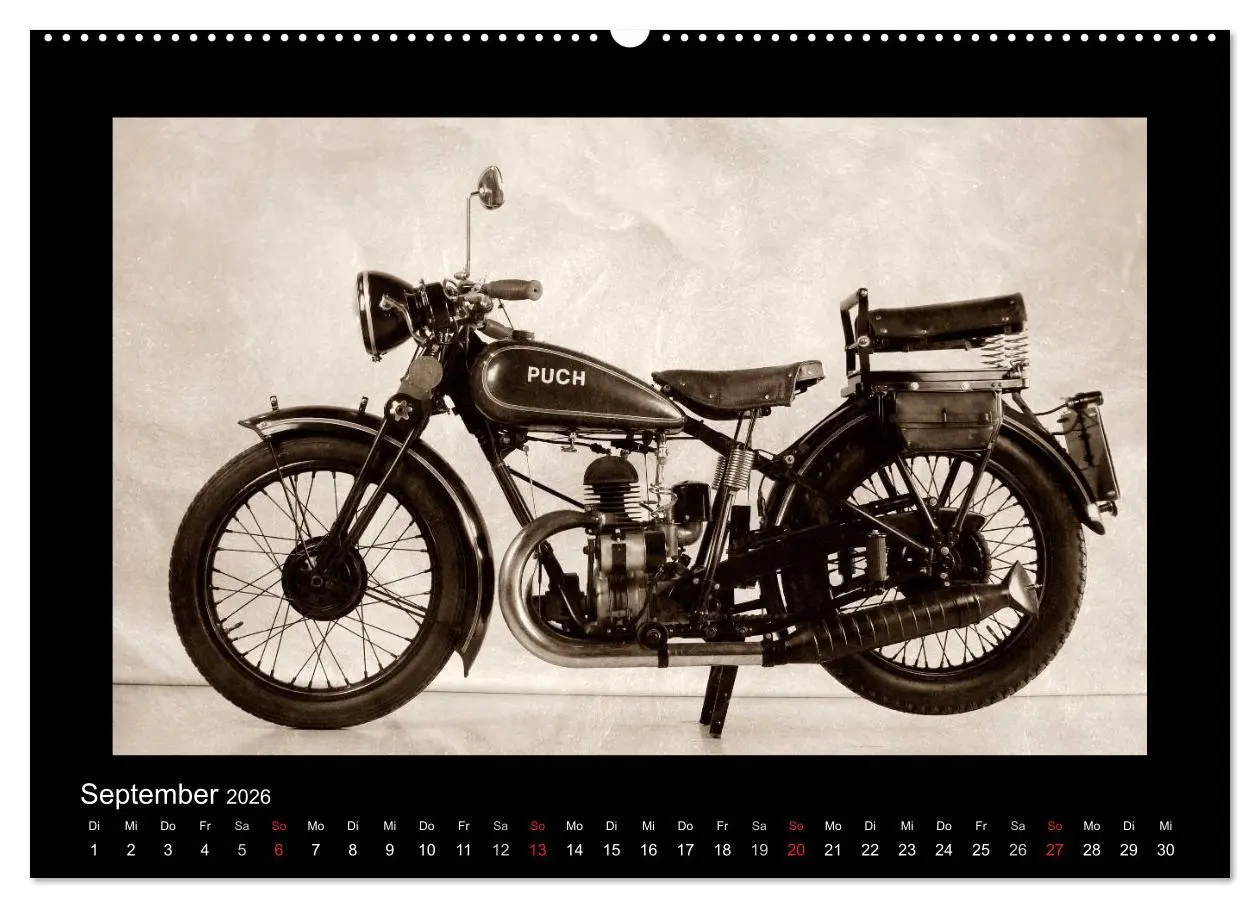 Bild: 9783516141306 | Motorrad Oldtimer aus Österreich (Wandkalender 2026 DIN A2 quer),...