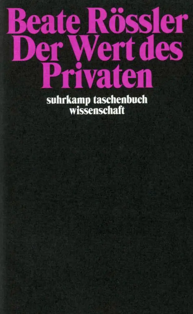 Cover: 9783518291306 | Der Wert des Privaten | Beate Rössler | Taschenbuch | 384 S. | Deutsch