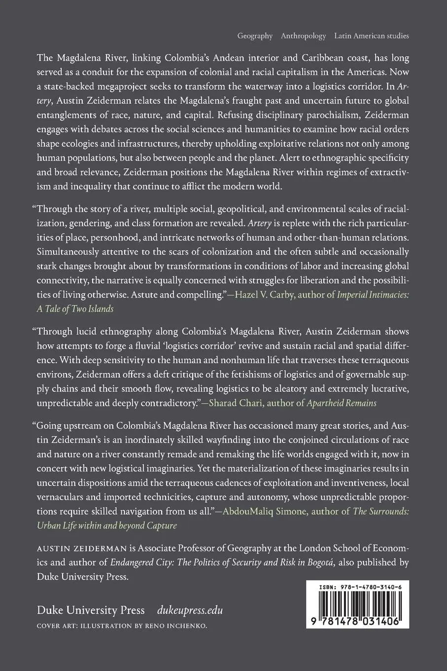 Rückseite: 9781478031406 | Artery | Racial Ecologies on Colombia's Magdalena River | Zeiderman