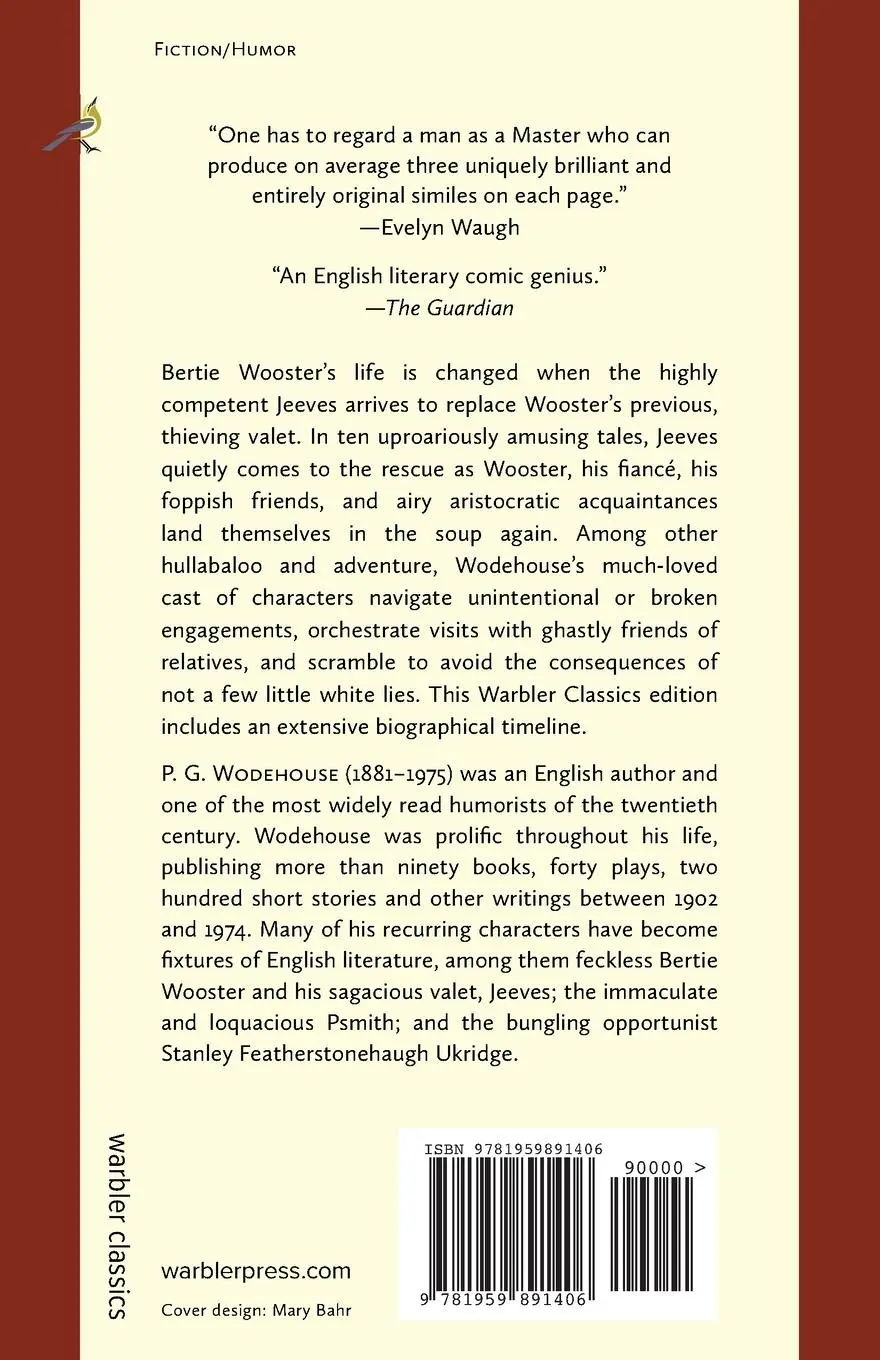 Rückseite: 9781959891406 | Carry On, Jeeves (Warbler Classics Annotated Edition) | Wodehouse