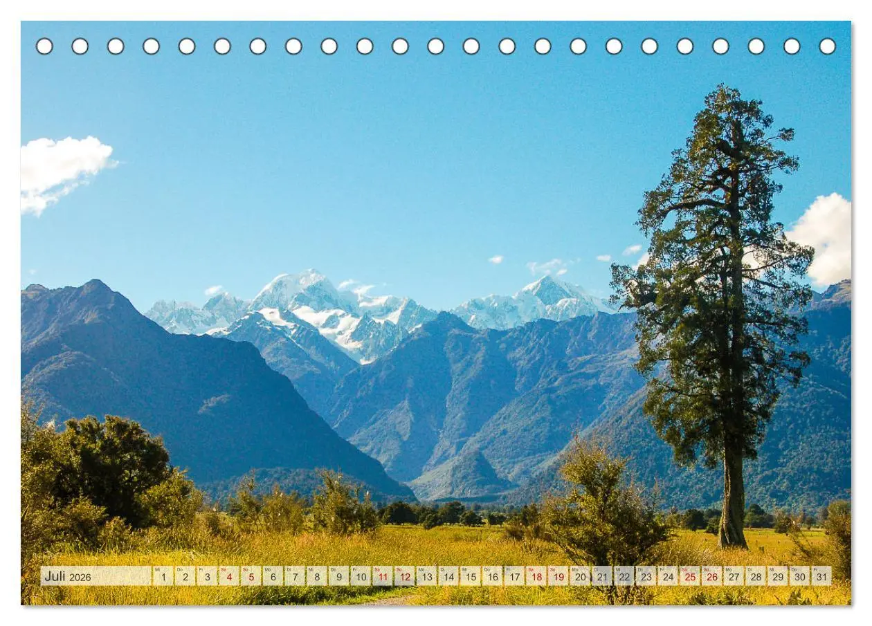 Bild: 9783457421406 | Faszination Neuseeland (Tischkalender 2026 DIN A5 quer), CALVENDO...
