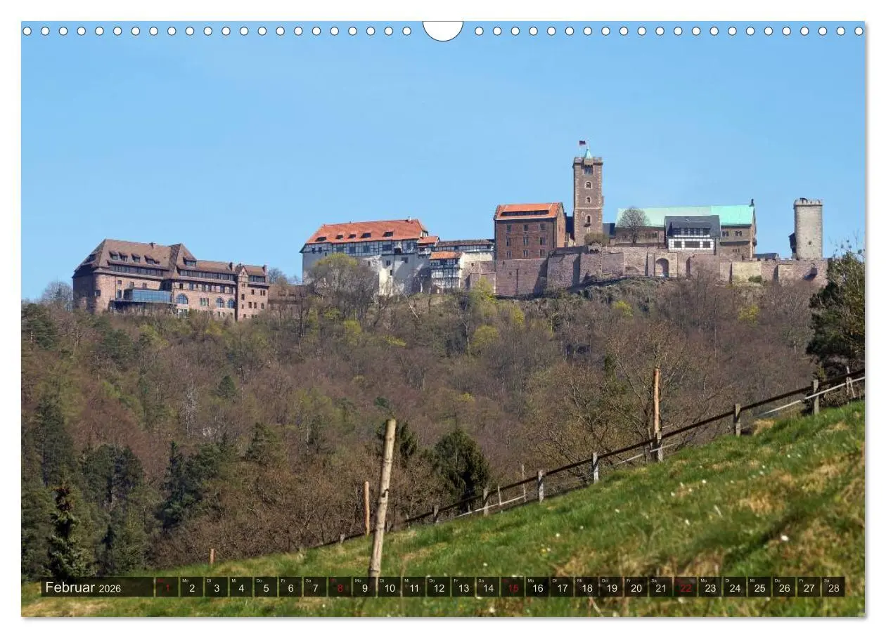 Bild: 9783516061406 | Wunderbares Thüringen - Burgen (Wandkalender 2026 DIN A3 quer),...