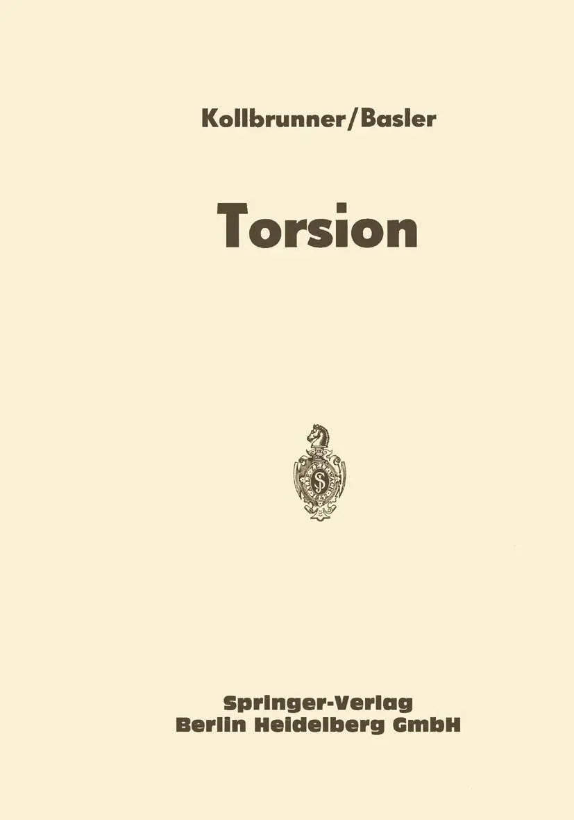 Cover: 9783662281406 | Torsion | Curt Friedrich Kollbrunner (u. a.) | Taschenbuch | xvi