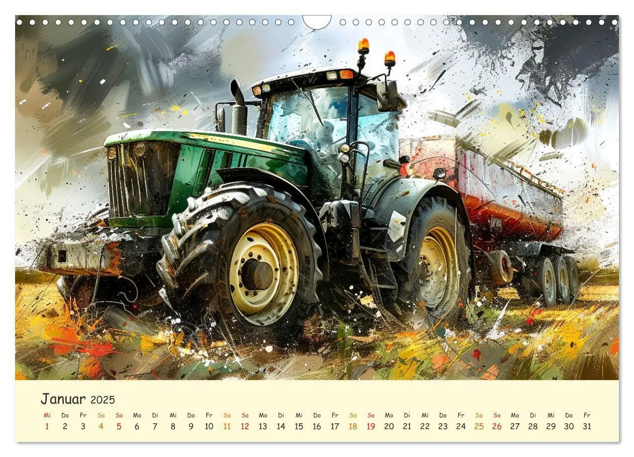 Bild: 9783383781506 | Traktoren - tolle Momente (Wandkalender 2025 DIN A3 quer), CALVENDO...