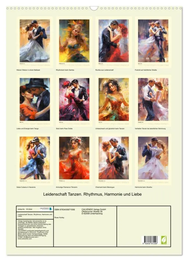 Bild: 9783435871506 | Leidenschaft Tanzen. Rhythmus, Harmonie und Liebe (Wandkalender...