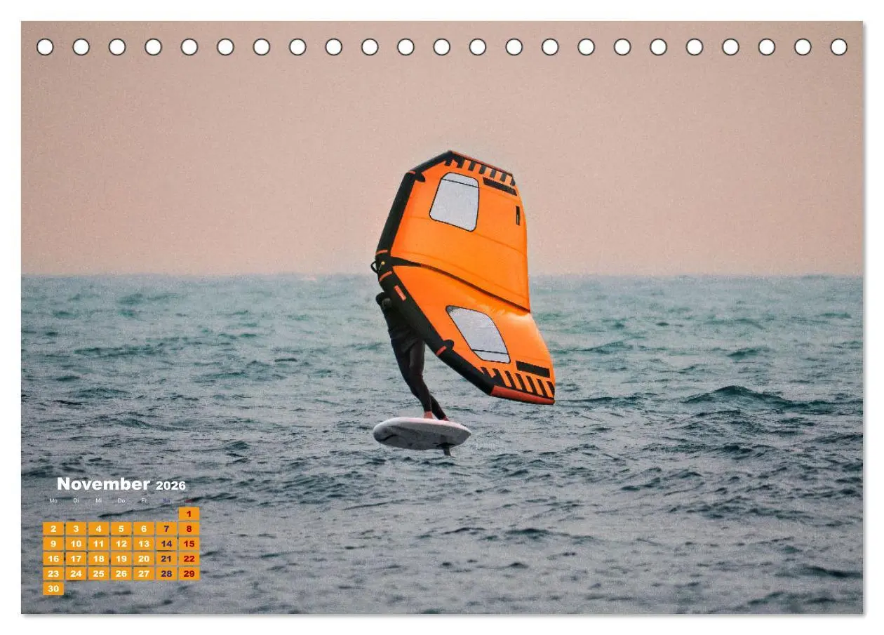 Bild: 9783457341506 | Wingfoilen - fliegen über das Wasser (Tischkalender 2026 DIN A5...
