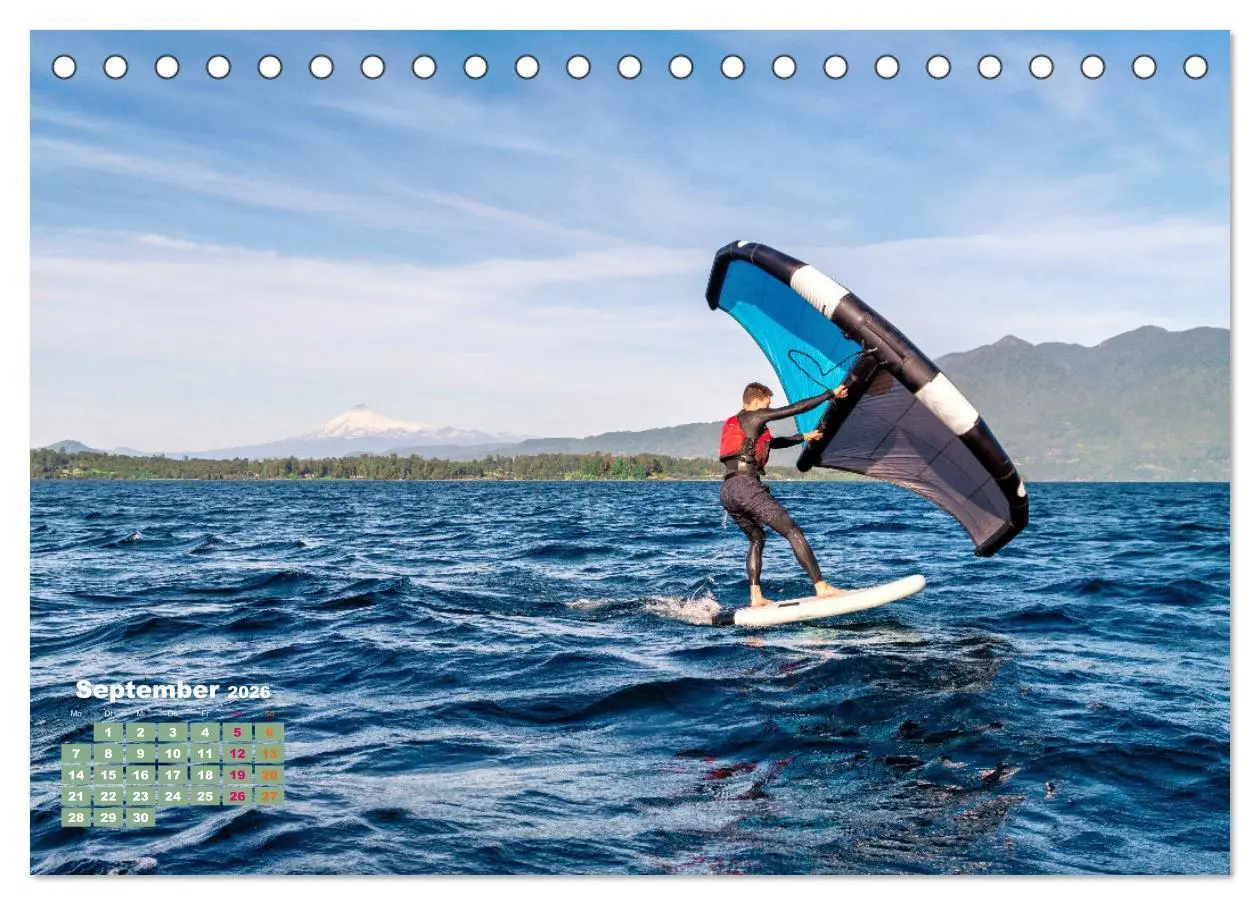 Bild: 9783457341506 | Wingfoilen - fliegen über das Wasser (Tischkalender 2026 DIN A5...