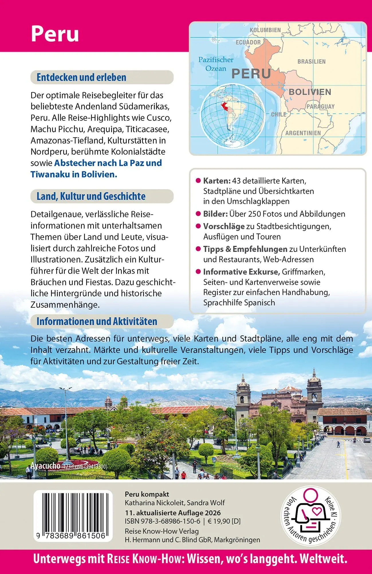 Bild: 9783689861506 | Reise Know-How Reiseführer Peru kompakt | Katharina Nickoleit (u. a.)