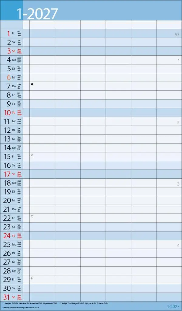 Bild: 9783819301506 | XL Family Timer 2027 | Verlag Korsch | Kalender | 14 S. | Deutsch